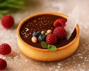 Мини-тарт с соленой карамелью
