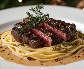 Beef & Beyond: стейк мясника, тартар из мраморной говядины и семифреддо с виски | 18+