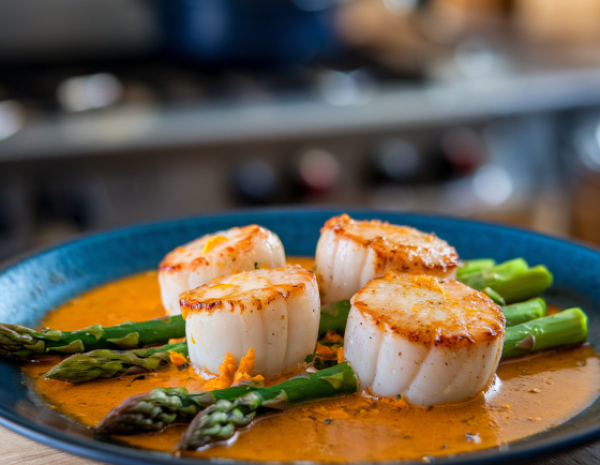 Зажигательный ужин с Челентано: гребешки, лангустины и семифреддо