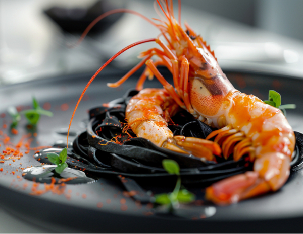 Итальянское утро: cформатино ди рикотта, черные лингвини с лангустинами и ягодный тарт | 16+