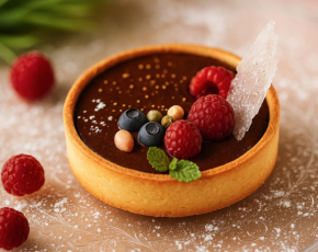 Мини-тарт с соленой карамелью