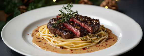 Beef & Beyond: стейк мясника, тартар из мраморной говядины и семифреддо с виски | 18+