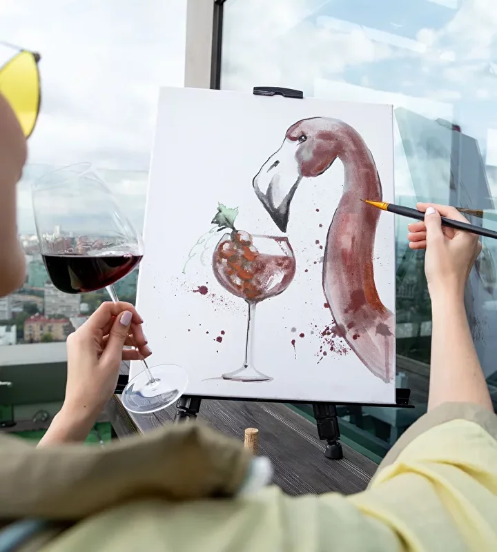 Рисование вином