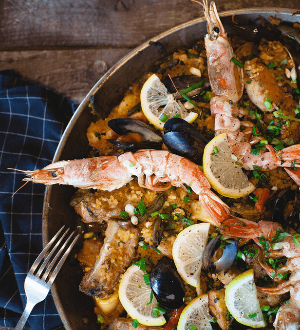 Паэлья с морепродуктами